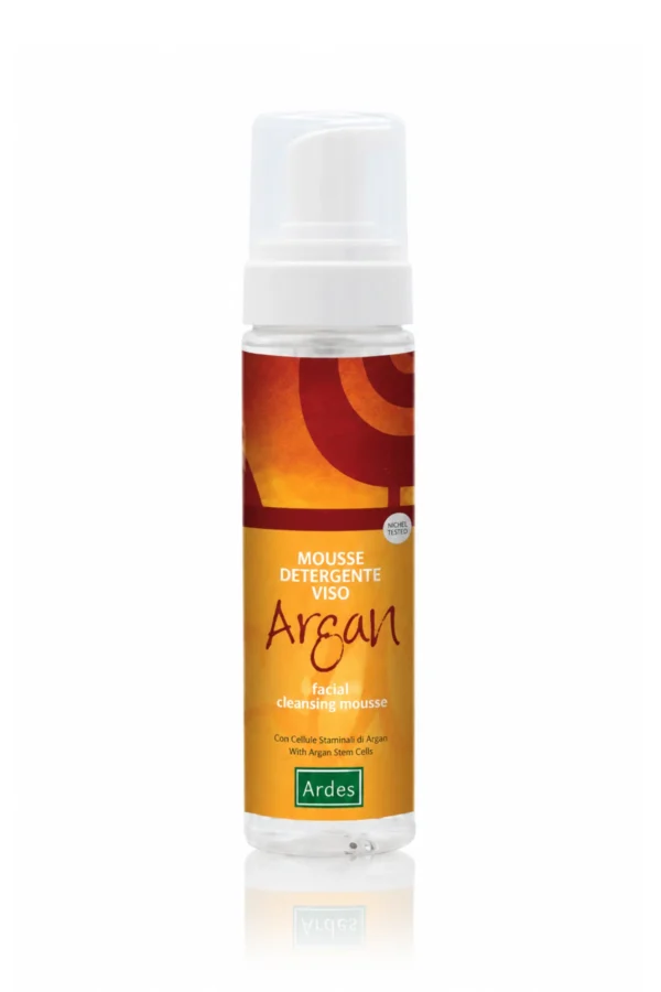 Mousse detergente viso argan