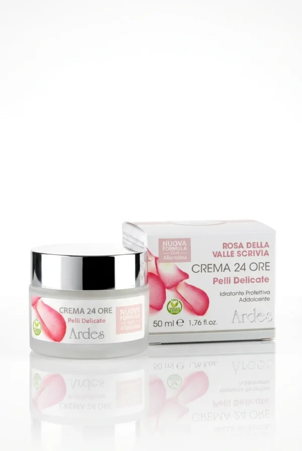 Crema pelli delicate alla rosa con Allantoina