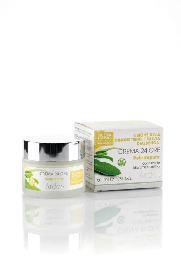 Crema pelli impure al limone, salvia con Niacinamide