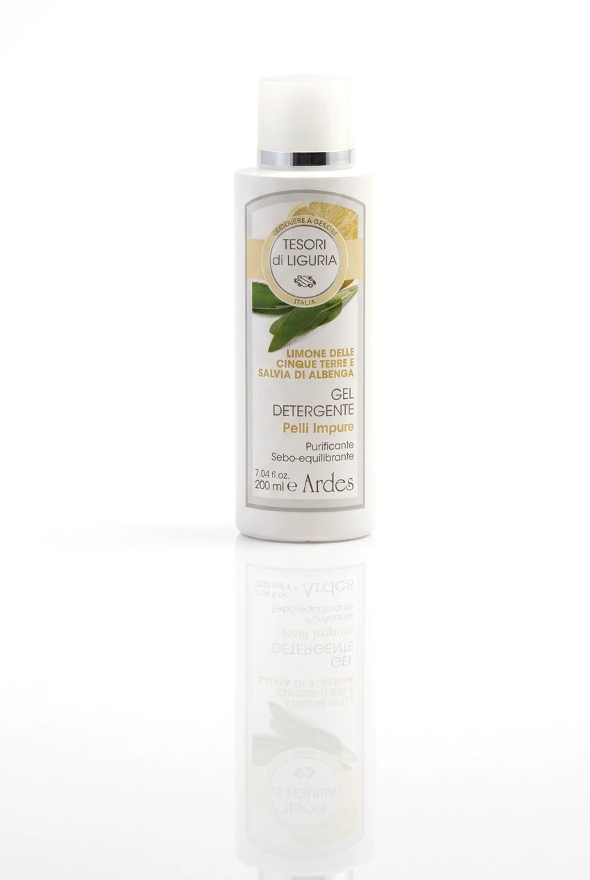 Gel detergente pelli impure al limone e salvia